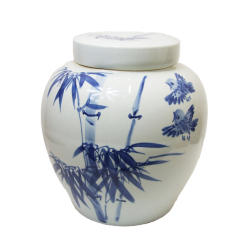 Wazon Ceramiczny Dzban z pokrywką Ręcznie malowany